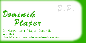 dominik plajer business card